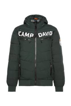 Camp David Herren Winterjacke dunkelgrün/weiß XXL von Camp David