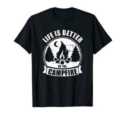 Camping Life campfire Lagerfeuer T-Shirt von Camping Geschenke