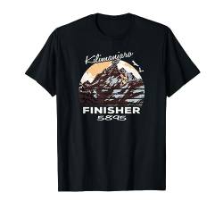 Kilimanjaro Kibo I Kibo Finisher I Kilimanjaro Afrika T-Shirt von Camping Wandern Bergsteiger Camper I Damen Herren