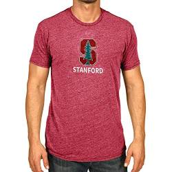 Campus Colors NCAA Erwachsene MVP Heathered Logo T-Shirt, Herren, Stanford Kardinal - Kardinal, Large von Campus Colors