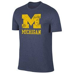 Campus Colors NCAA Erwachsene T-Shirt MVP meliertes Logo, Herren, Michigan Wolverines - Navy, XX-Large von Campus Colors