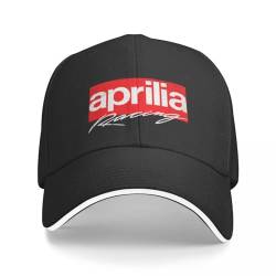 Basecap Aprilia Racing Baseball Cap schwarz Snap Back Hat Hood Caps Caps für Männer Frauen von CanKan