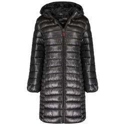 Canadian Peak Colombiana_Long_Hood_Lady - Women's Comfortable Autumn Winter Warm Mid Thick Parka - Fine Coat Fake Fur Hood - Windbreaker Jacket - Elegant Women (Black M) von Canadian Peak