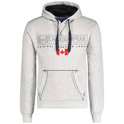 Canadian Peak Gasikeak Men - Men's Hooded Sweatshirt with Pockets - Men's Logo Sweatshirts - Long Sleeve Hoody Sweatshirt - Men Season Fall Winter Spring Summer (Light Grey M) von Canadian Peak