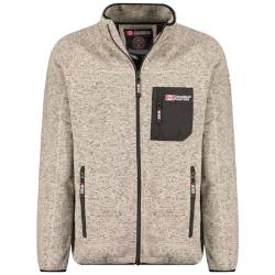 Canadian Peak Titleak_Men - Men's Warm Mid Thick Fleece Zip - Men's Autumn Winter Spring Warm Jacket - Long Sleeve Sweater Soft Comfort Outdoor (Light Grey L) von Canadian Peak