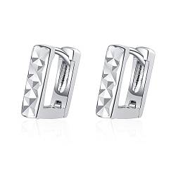 Canarea 1 Paar Damen Mädchen ohrringe silber 925 creolen Eunfache U-Form Klein hoop Studs für Frau/Freundin/Tochter von Canarea