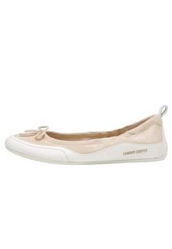 Candice Cooper Candy Wave-Ballerinas aus Veloursleder, Beige 38 von Candice Cooper