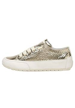 Candice Cooper Rock CHIC W-Sneakers aus Nappaleder mit Reptilprägung, Gold 34 von Candice Cooper