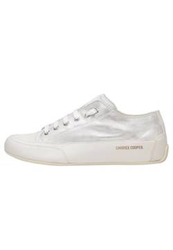 Candice Cooper Rock S-Sneakers aus nuanciertem Leder-Weiß Silber 39 von Candice Cooper
