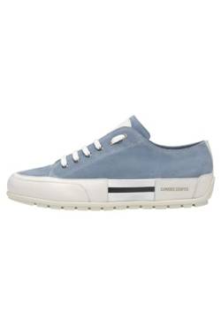 Candice Cooper Sanborn Patch S-Sneakers aus Leder und Veloursleder, azurblau 45 von Candice Cooper