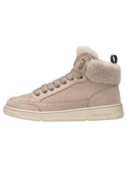 Candice Cooper Vela MID FUR-Knöchelhohe Sneakers aus Nubukleder und Shearling, Hellbraun 39 von Candice Cooper