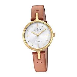 Candino Armband-Uhr Damen C4649/1 Fashion Analog Quarz Leder Uhr braun D2UC4649/1 EIN Geschenk zu Weihnachten, Geburtstag, Valentinstag für die Frau von Candino