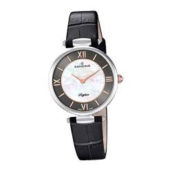 Candino Armbanduhr Damen C4669/2 Fashion Analog Quarz Leder Uhr schwarz D2UC4669/2 EIN Geschenk zu Weihnachten, Geburtstag, Valentinstag für die Frau von Candino