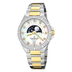 Candino Damenuhr Edelstahl Silber Gold Elegance Armbanduhr UC4761/1 Analoguhr von Candino