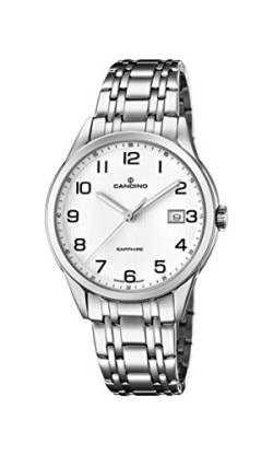 Candino Herren Datum klassisch Quarz Uhr mit Edelstahl Armband C4614/1 von Candino