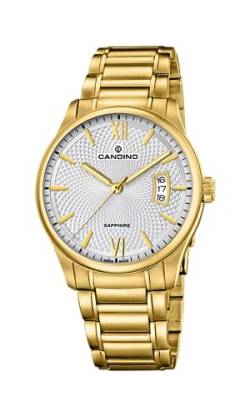 Candino Herren Datum klassisch Quarz Uhr mit Edelstahl Armband C4692/1 von Candino
