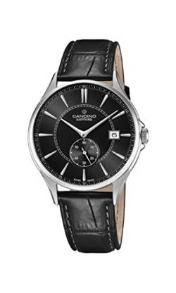 Candino Herren Datum klassisch Quarz Uhr mit Leder Armband C4634/4 von Candino