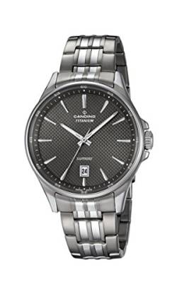 Candino Herren Datum klassisch Quarz Uhr mit Titan Armband C4606/3 von Candino