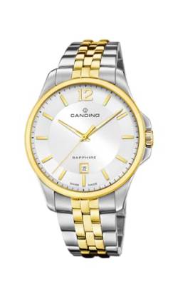 Candino Herrenuhr Edelstahl Silber Gold Classic Armbanduhr UC4763/1 Analoguhr von Candino