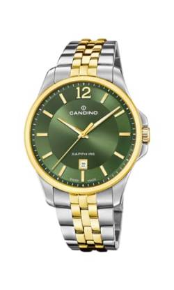 Candino Herrenuhr Edelstahl Silber Gold Classic Armbanduhr UC4763/3 Analoguhr von Candino