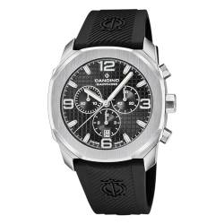 Candino Herrenuhr Kautschuk schwarz Sport Armbanduhr UC4774/6 Chronograph von Candino