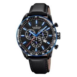 Candino Herrenuhr Leder schwarz Sport Armbanduhr UC4759/4 Chronograph von Candino