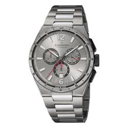 Candino Herrenuhr Titan grau Classic Armbanduhr UC4603/G Chronograph von Candino