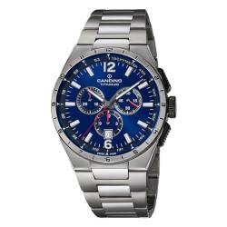 Candino Herrenuhr Titan grau Classic Armbanduhr UC4603/H Chronograph von Candino