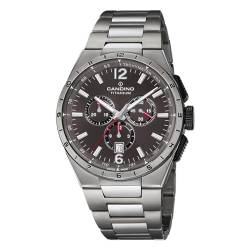 Candino Herrenuhr Titan grau Classic Armbanduhr UC4603/P Chronograph von Candino