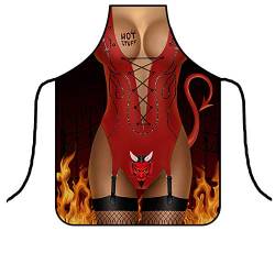 Candy101 Sexy Bikini-Schürze Unisex - Kochschürze Männer Damen Bikini Schürze Männerschürzen Grillschürze für Geschenk Herren Cooking Apron (M), 55x73 cm von Candy101