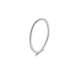 1.2mm Vorsteckring Silber 925 Sterling Schmal Dünne Filigraner Stacking Midi Knuckle Bandringe Knöchelringe Stapelringe Rings (Silber, 54 (17.2)) von Candyfancy