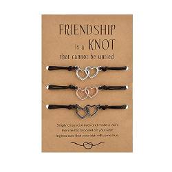 Candyfancy BFF Armbänder für 2 Freundschaft Armbänder Freundschaftsarmband Herz Armband Set Geschenk für Beste Freundin Mädchen Damen von Candyfancy