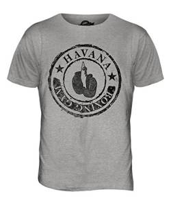 Candymix Havana Boxing Gym Herren T Shirt, Größe Large, Farbe Grau Meliert von Candymix