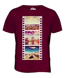 Candymix Liverpool Fotografischer Film Herren T Shirt, Größe X-Large, Farbe Burgunderrot von Candymix