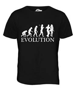 Candymix Salsa Tanzen Evolution des Menschen Herren T Shirt, Größe 2X-Large, Farbe Schwarz von Candymix