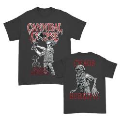 Cannibal Corpse Chaos Horrific Bootleg Männer T-Shirt Charcoal L 100% Baumwolle Band-Merch, Bands von Cannibal Corpse