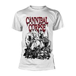Cannibal Corpse Pile of Skulls T-Shirt weiß XL von Cannibal Corpse