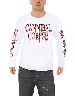 Cannibal Corpse T Shirt Butchered at Birth Nue offiziell Herren Weiß Long Sleeve M von Cannibal Corpse