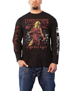 Cannibal Corpse T Shirt Eaten Back to Life Nue offiziell Herren Schwarz Long XL von Cannibal Corpse