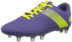 Canterbury Herren Phoenix 3.0 Pro Soft Ground Rugby-Schuhe, Lila, Limettengrün, 39.5 EU von Canterbury