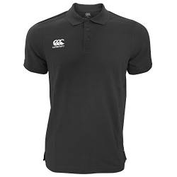 Canterbury Herren Waimak Kurzarm Pique Polo (2XL) (Schwarz) von Canterbury