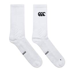 Canterbury Herren rutschfeste Socken mit mittlerer Wadenhöhe, Bright White, M von Canterbury