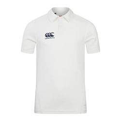 Canterbury Jungen Junior Cricket-Shirt, Weiß Polohemd, cremefarben, 6 Jahre von Canterbury