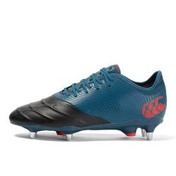 Canterbury Unisex Phoenix Genesis Pro Soft Ground Rugby-Stiefel, Deep Ocean Blue Black Oxy Fire Red, 37.5 EU von Canterbury