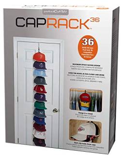 Cap Buddy Caprack36 - Schwarz mit 12 Clips - Für 12 bis 36 Baseball Caps - von Perfect Curve von Cap Buddy