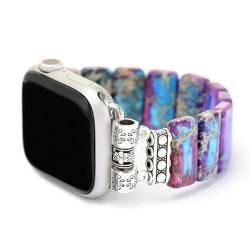 Cape Diablo Smartwatch-Armband für Damen – handgefertigtes Edelsteinarmband – kompatibel mit 38–45 mm großen Apfelgesichtern von Cape Diablo