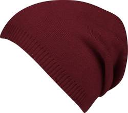 Capelli New York Damen Beanie mit Raffung - Burgundy von Capelli New York