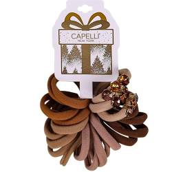 Capelli New York - Haargummis - Brown Combo - 22 Stück von Capelli New York