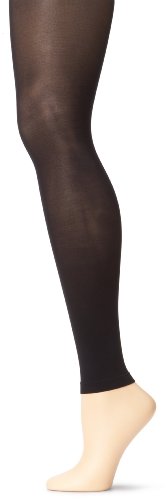 Capezio 126 Ultraweiche, fußlose Strumpfhose, Schwarz, L-XL von Capezio