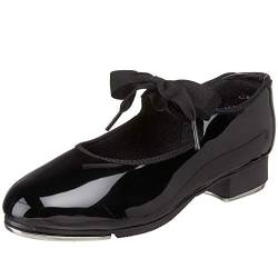 Capezio Damen Jr. Tyette Schuh Tap Shoe, schwarzer Lack, 41.5 EU Weit von Capezio